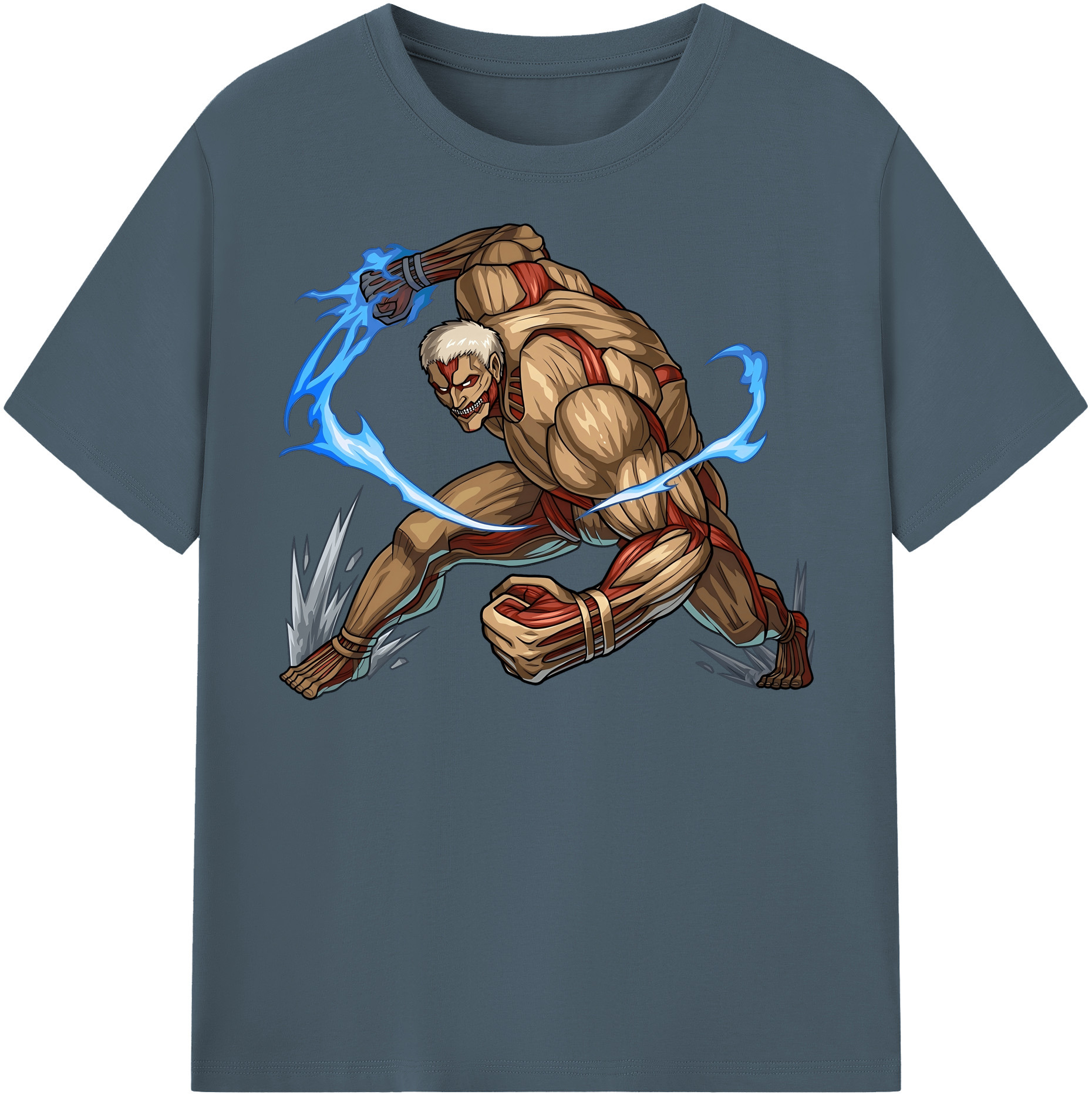 （画像用） 進撃の巨人 Attack on Titan 綿100％半袖Tシャツ（フロントプリント）